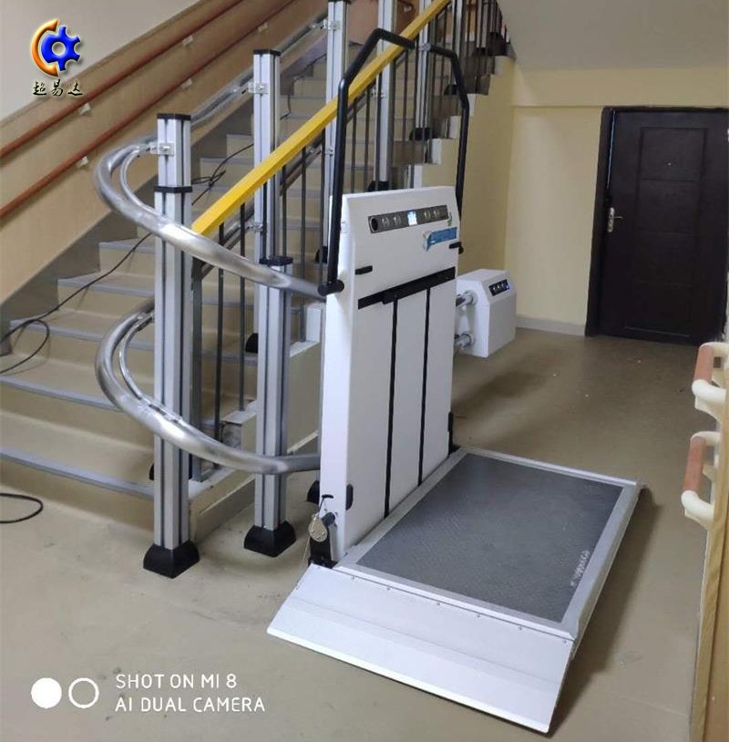 三維彎斜掛式無障礙升降平臺/ 三維彎斜掛式無障礙升降平臺