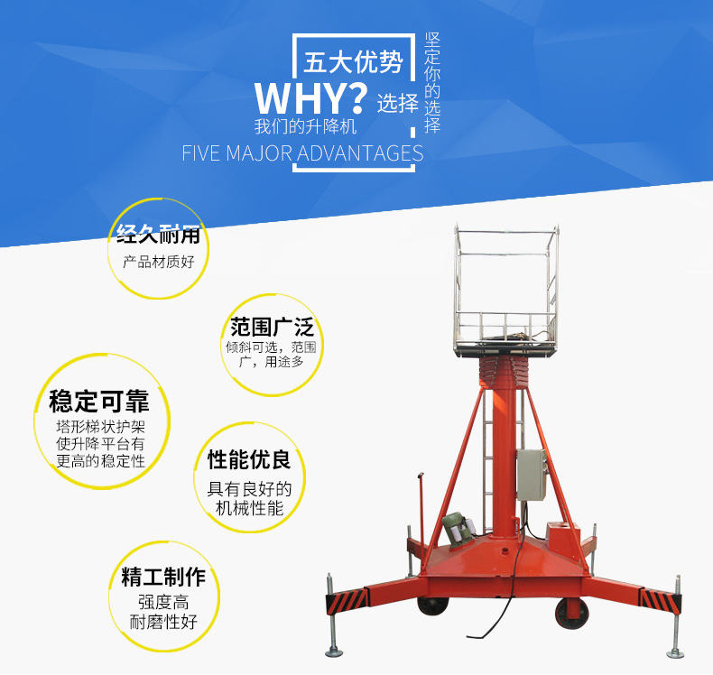 可傾斜套缸式升降機(jī)